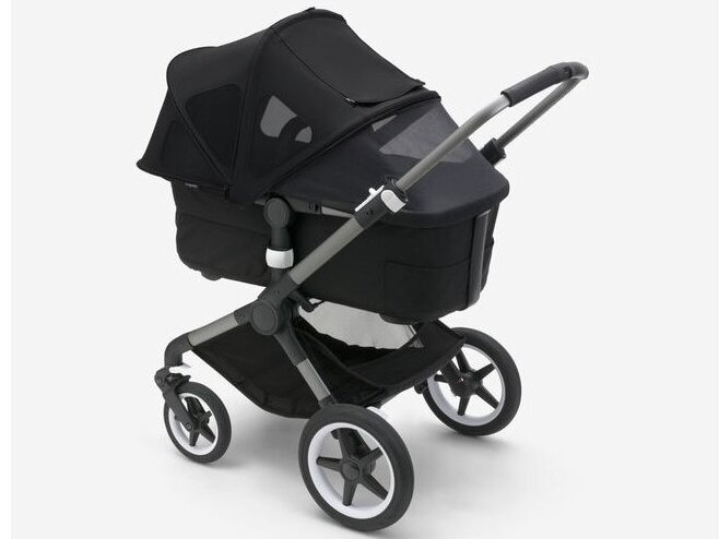 Bugaboo Fox/ Fox 2/ Fox 3/ Fox5 / Fox Cub/ Cameleon 3/ Lynx vasaros stogelis breezy Midnight black 3