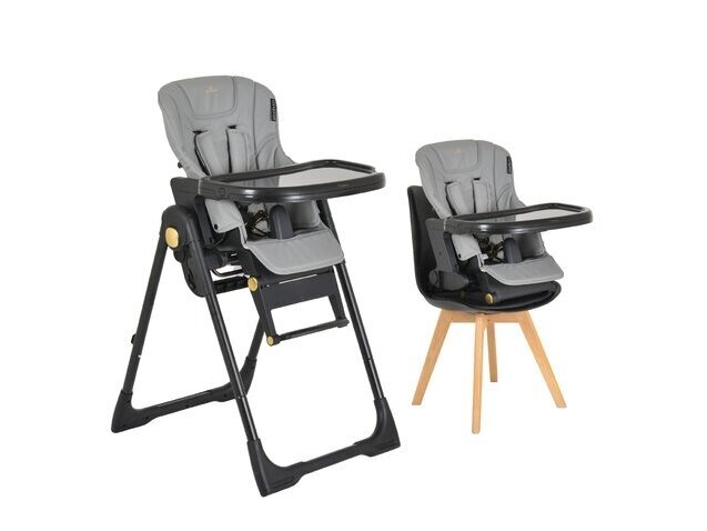 Cangaroo Tiramisu maitinimo kėdutė 2in1 Grey 9