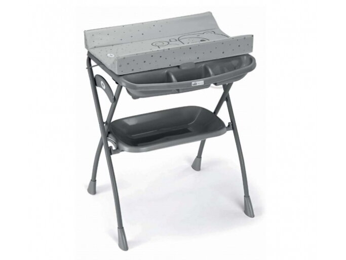 Cam Volare vonia su stovu ir pervystymo lenta Grey with Teddy bear 262