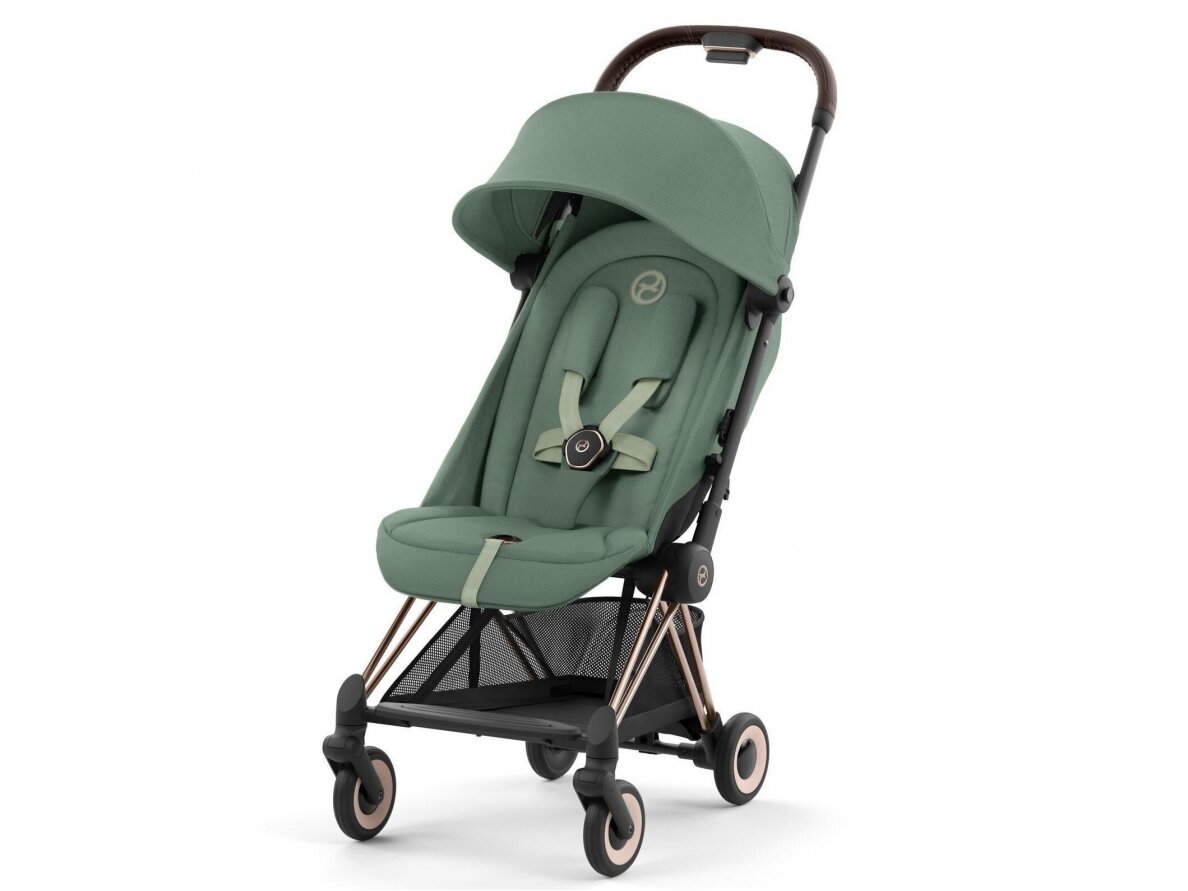 Cybex Coya stroller Leaf Green, frame rose gold