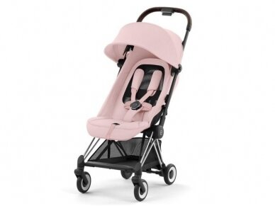 Cybex Coya stroller Peach Pink, chrome brown frame 2 Cybex Coya stroller Peach Pink, chrome brown frame 2