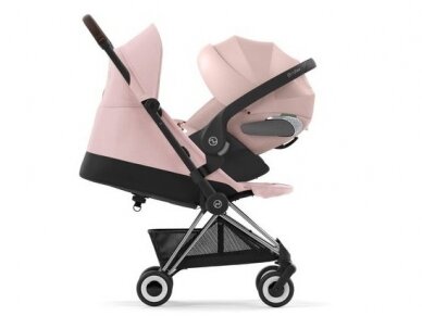 Cybex Coya stroller Peach Pink, chrome brown frame 7 Cybex Coya stroller Peach Pink, chrome brown frame 7