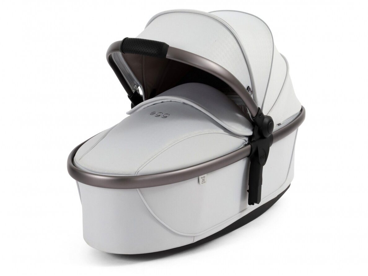egg3® Carrycot Houndstooth Siler se 1