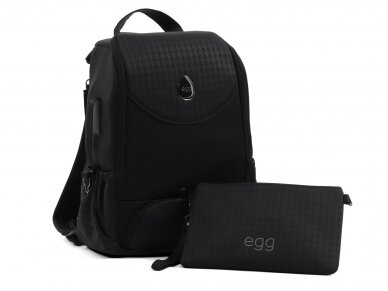 egg Toploader mamos ir tėčio kuprinė Houndstooth Black special edition egg Toploader mamos ir tėčio kuprinė Houndstooth Black special edition