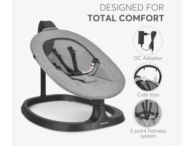 Electrical swing KikkaBoo Zazu Grey 6 Electrical swing KikkaBoo Zazu Grey 6