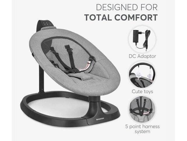 Electrical swing KikkaBoo Zazu Grey 6 Electrical swing KikkaBoo Zazu Grey 6