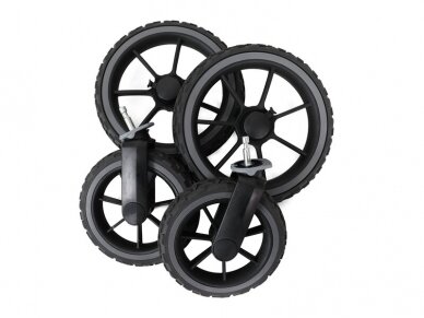 Emmaljunga NXT90/ NXT90F Solight-ecco 4 ratų su ratlankiais ir padangomis komplektas Outdoor važiuoklei Emmaljunga NXT90/ NXT90F Solight-ecco 4 ratų su ratlankiais ir padangomis komplektas Outdoor važiuoklei