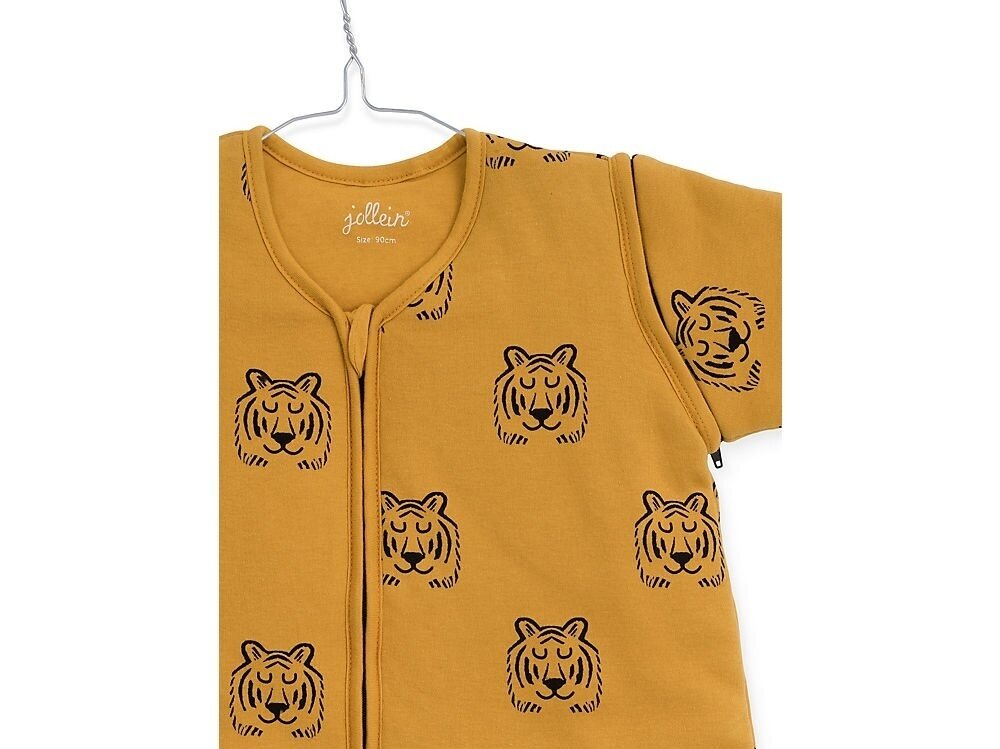 Jollein kūdikio miegmaišis su nusegamomis rankovėmis Tiger Mustard 90 cm 3