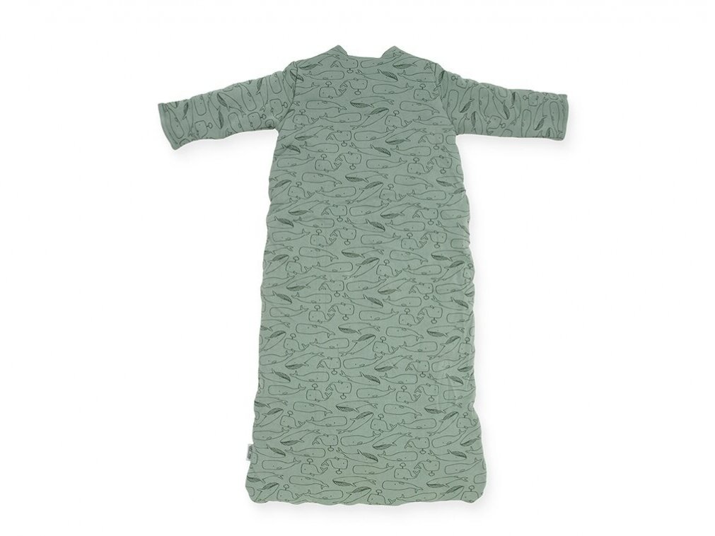 Jollein kūdikio miegmaišis 4-seasons Whales Ash Green 70 cm. 4 Jollein kūdikio miegmaišis 4-seasons Whales Ash Green 70 cm. 4