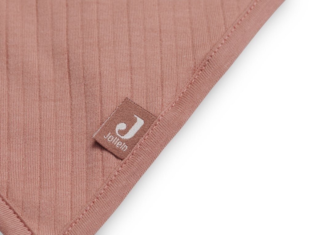 Jollein seilinukas Bib Bandana Basic Stripe Rose Wood 2 vnt. 3 Jollein seilinukas Bib Bandana Basic Stripe Rose Wood 2 vnt. 3