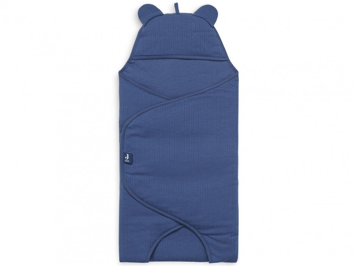 Jollein autokėdutės ir lopšio užklotas Basic Stripe Jeans Blue 3 Jollein autokėdutės ir lopšio užklotas Basic Stripe Jeans Blue 3