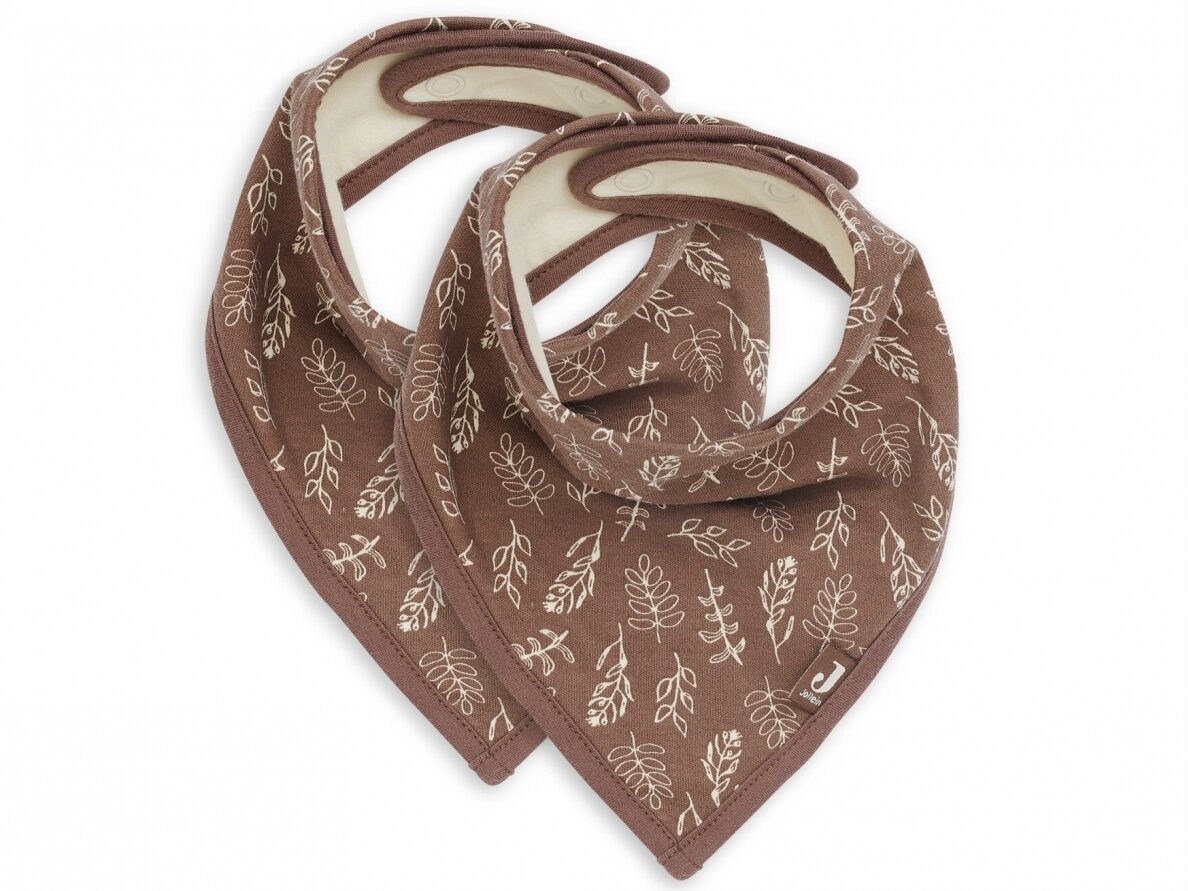 Нагрудник Jollein Bib Bandana Meadow Chesnut 2шт Нагрудник Jollein Bib Bandana Meadow Chesnut 2шт