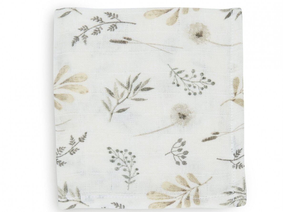 Комплект муслиновых пелёнок Jollein 31x31 cm Wild Flowers 3шт