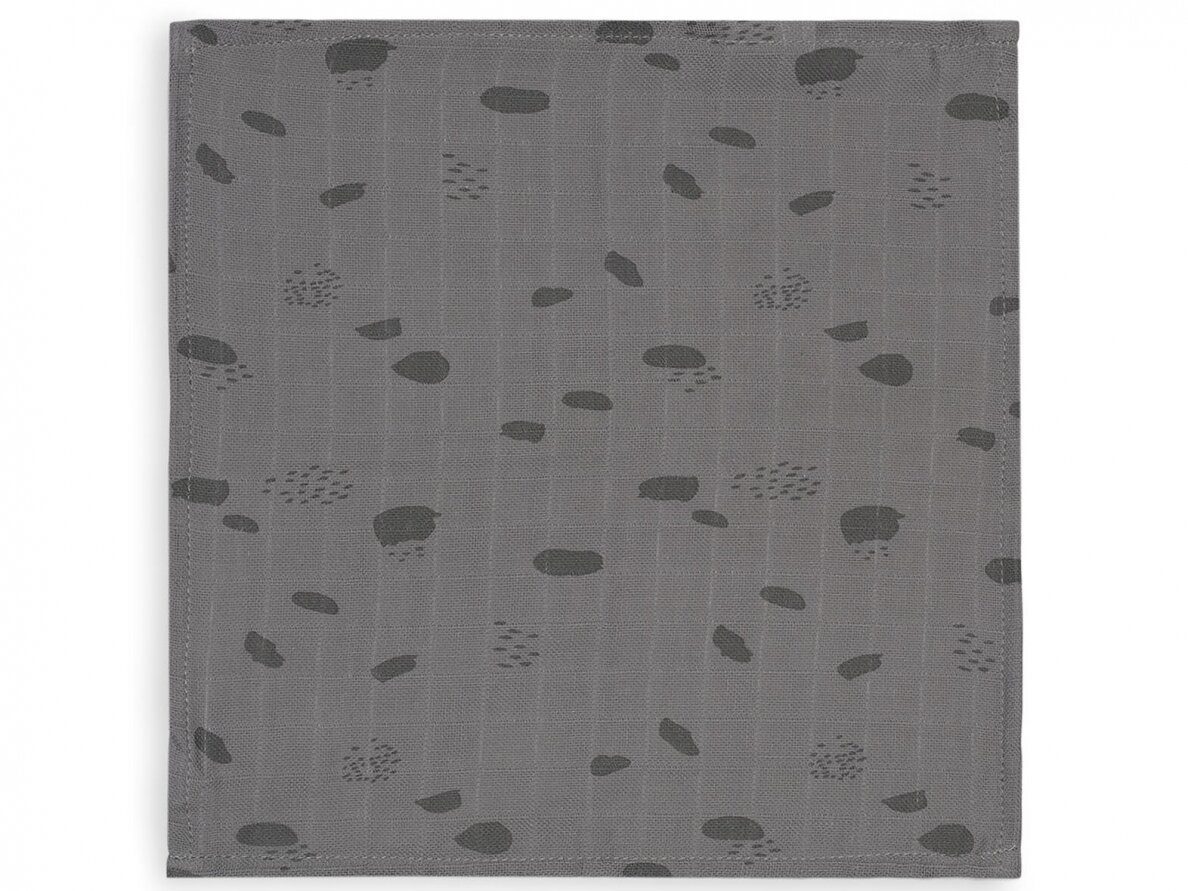 Jollein muslino merliukai 31x31 cm Spot Storm Grey 3vnt 1 Jollein muslino merliukai 31x31 cm Spot Storm Grey 3vnt 1