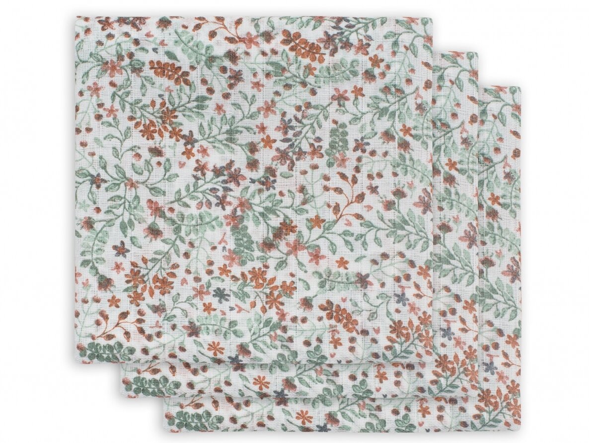 Jollein muslino audinio vystyklų rinkinys 70x70 Bloom 3vnt. Jollein muslino audinio vystyklų rinkinys 70x70 Bloom 3vnt.