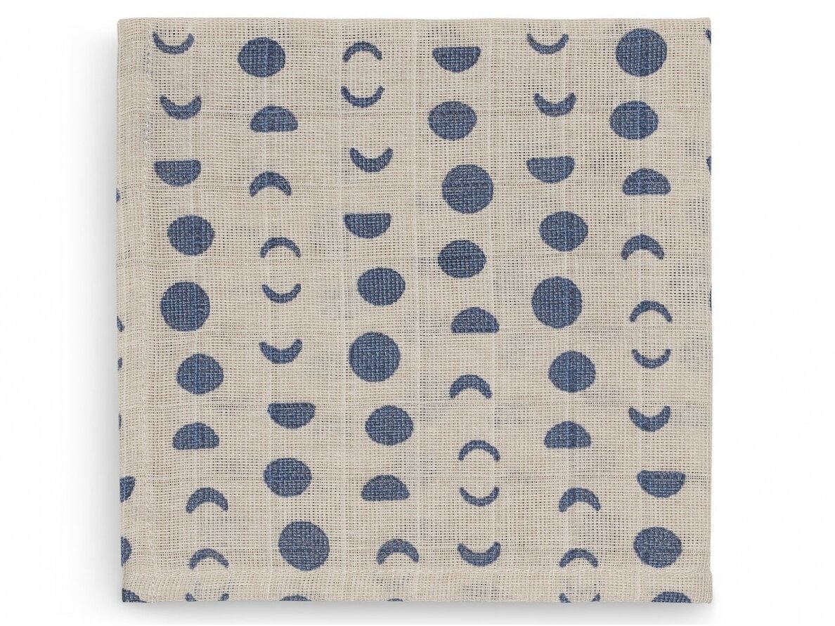 Jollein muslino audinio vystyklų rinkinys 70x70 Moonlight 3vnt 1 Jollein muslino audinio vystyklų rinkinys 70x70 Moonlight 3vnt 1