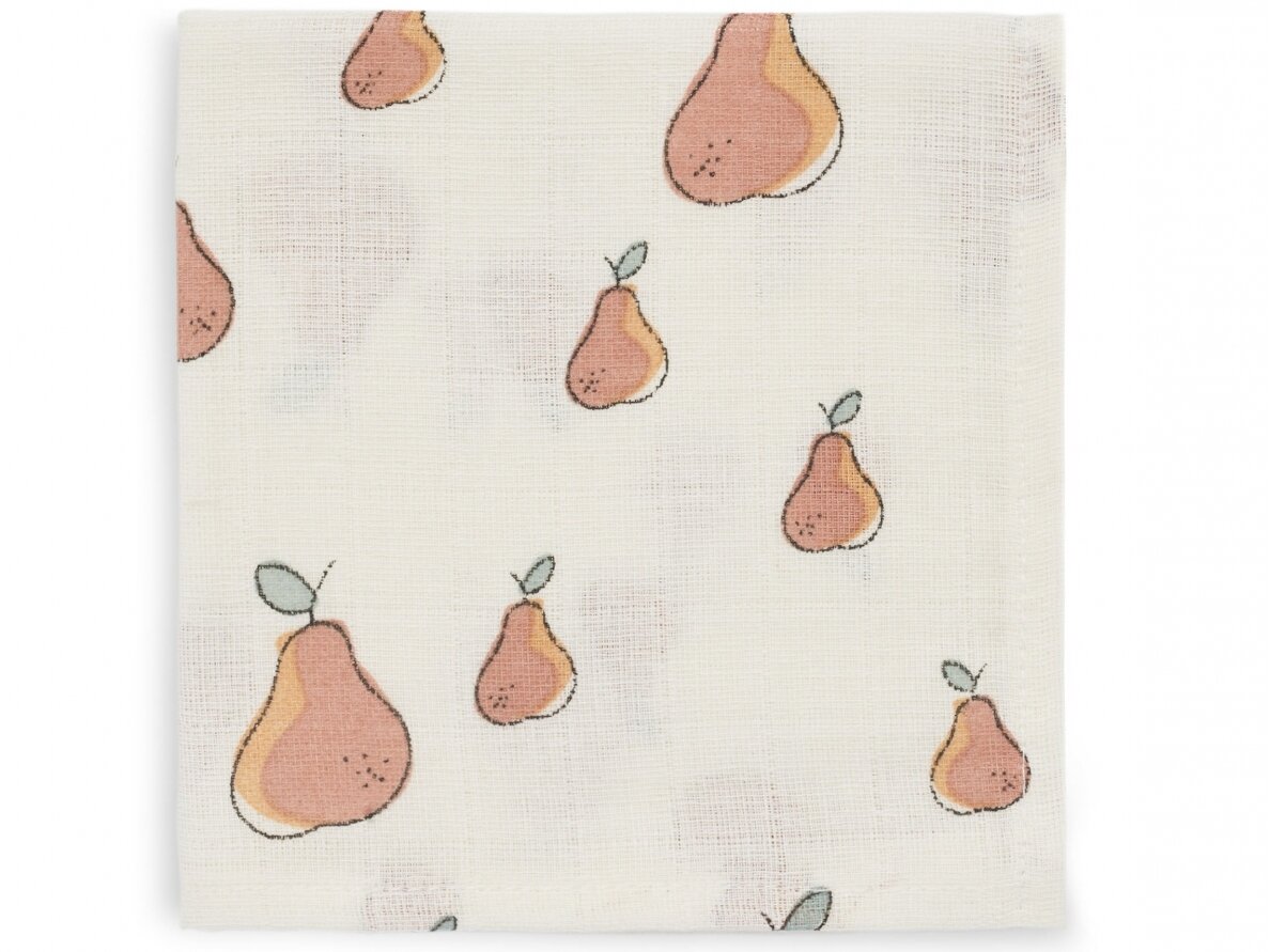 Jollein muslino audinio vystyklų rinkinys 115x115cm Pear 2vnt. 2 Jollein muslino audinio vystyklų rinkinys 115x115cm Pear 2vnt. 2