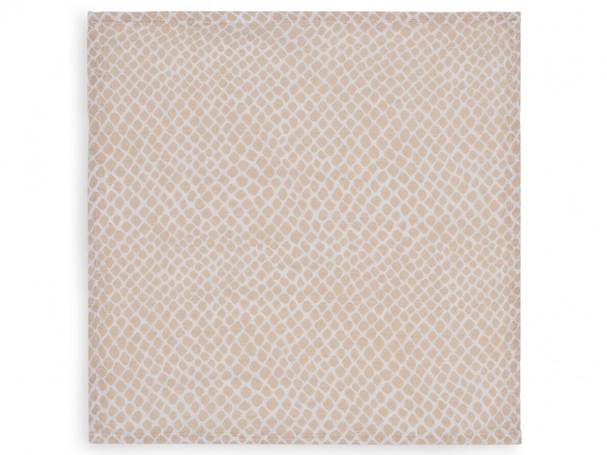 Jollein muslino audinio vystyklų rinkinys 115x115cm Snake Pale Pink 2vnt 1