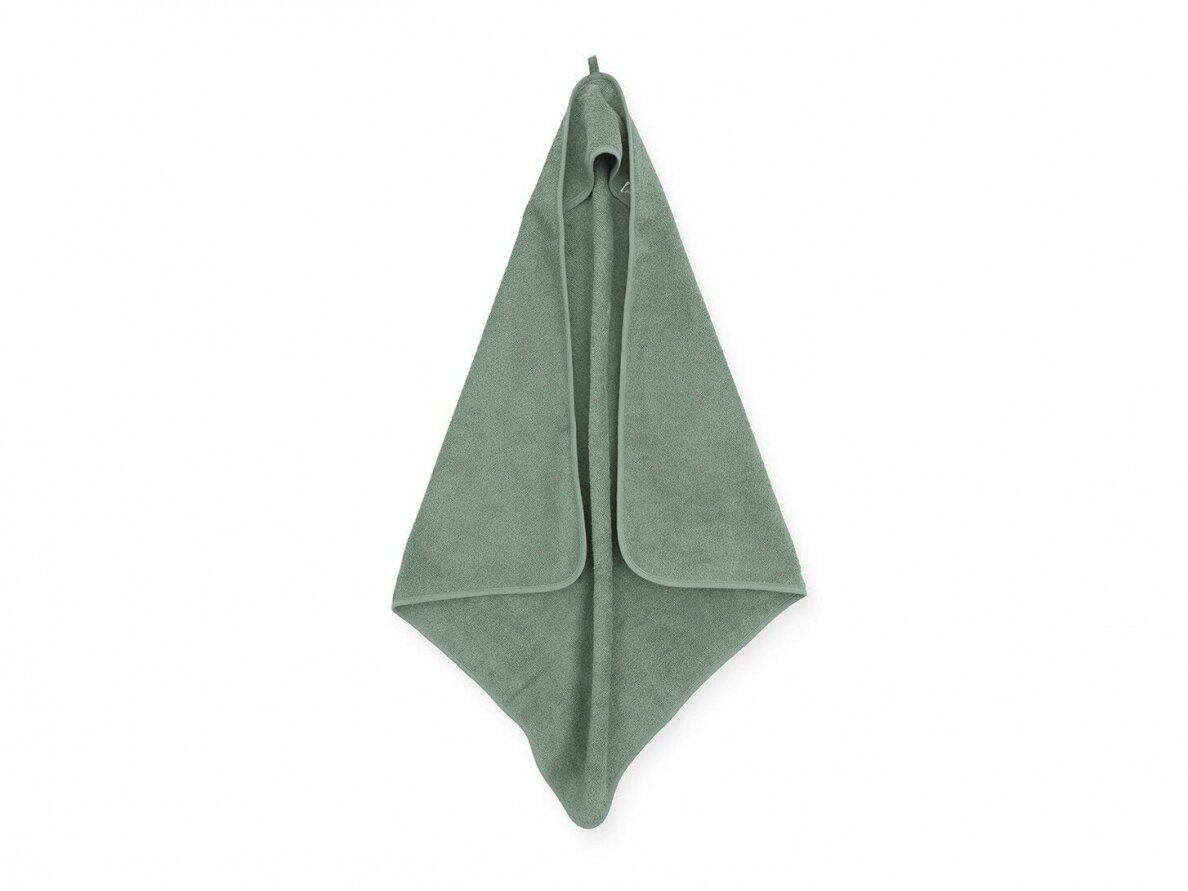 Jollein kilpinis rankšluostis su gobtuvu Terry Stone Green 75x75 cm
