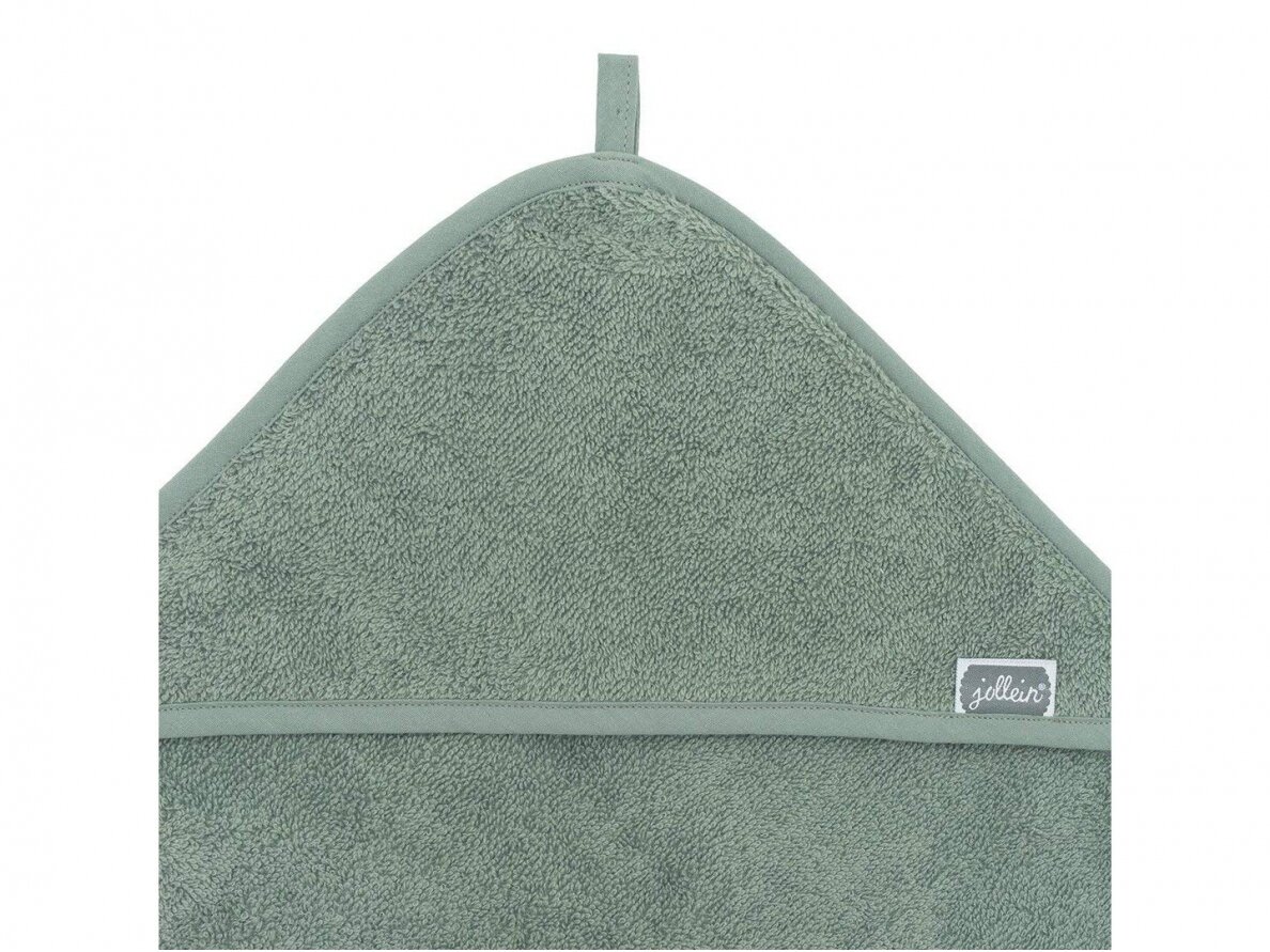 Jollein kilpinis rankšluostis su gobtuvu Terry Stone Green 75x75 cm 2 Jollein kilpinis rankšluostis su gobtuvu Terry Stone Green 75x75 cm 2