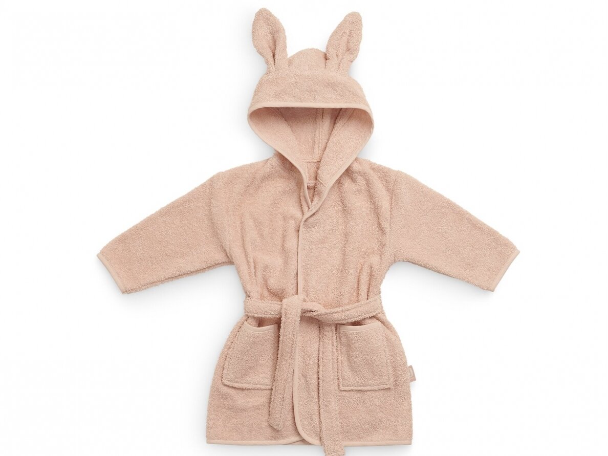 Jollein kilpinis vonios chalatėlis 1-2 metai Pale Pink