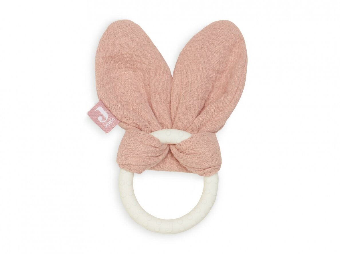 Игрушка для прорезывания зубов Jollein Bunny Ears - Rosewood Игрушка для прорезывания зубов Jollein Bunny Ears - Rosewood