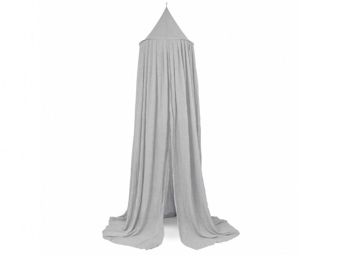 Jollein lovytės baldakimas Soft grey 245cm Jollein lovytės baldakimas Soft grey 245cm
