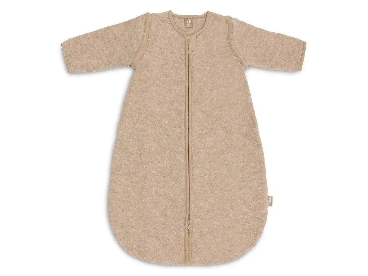 Jollein merino vilnos miegmaišis su nuimamos rankovėmis 90cm Felted Natural 2 - 2,5 TOG Jollein merino vilnos miegmaišis su nuimamos rankovėmis 90cm Felted Natural 2 - 2,5 TOG