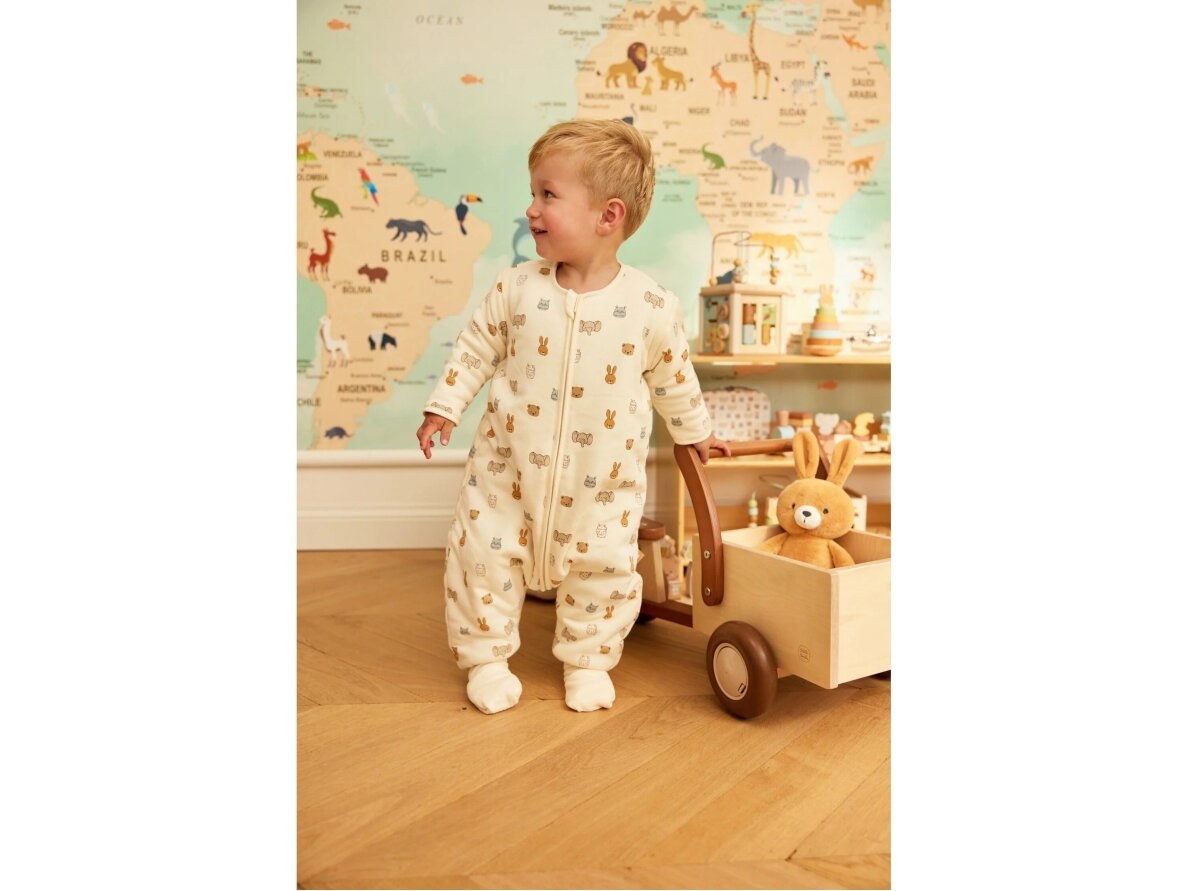 Sleeping bag with legs and removable sleeves 104/110 cm Jollies Sand 104/110 cm 4