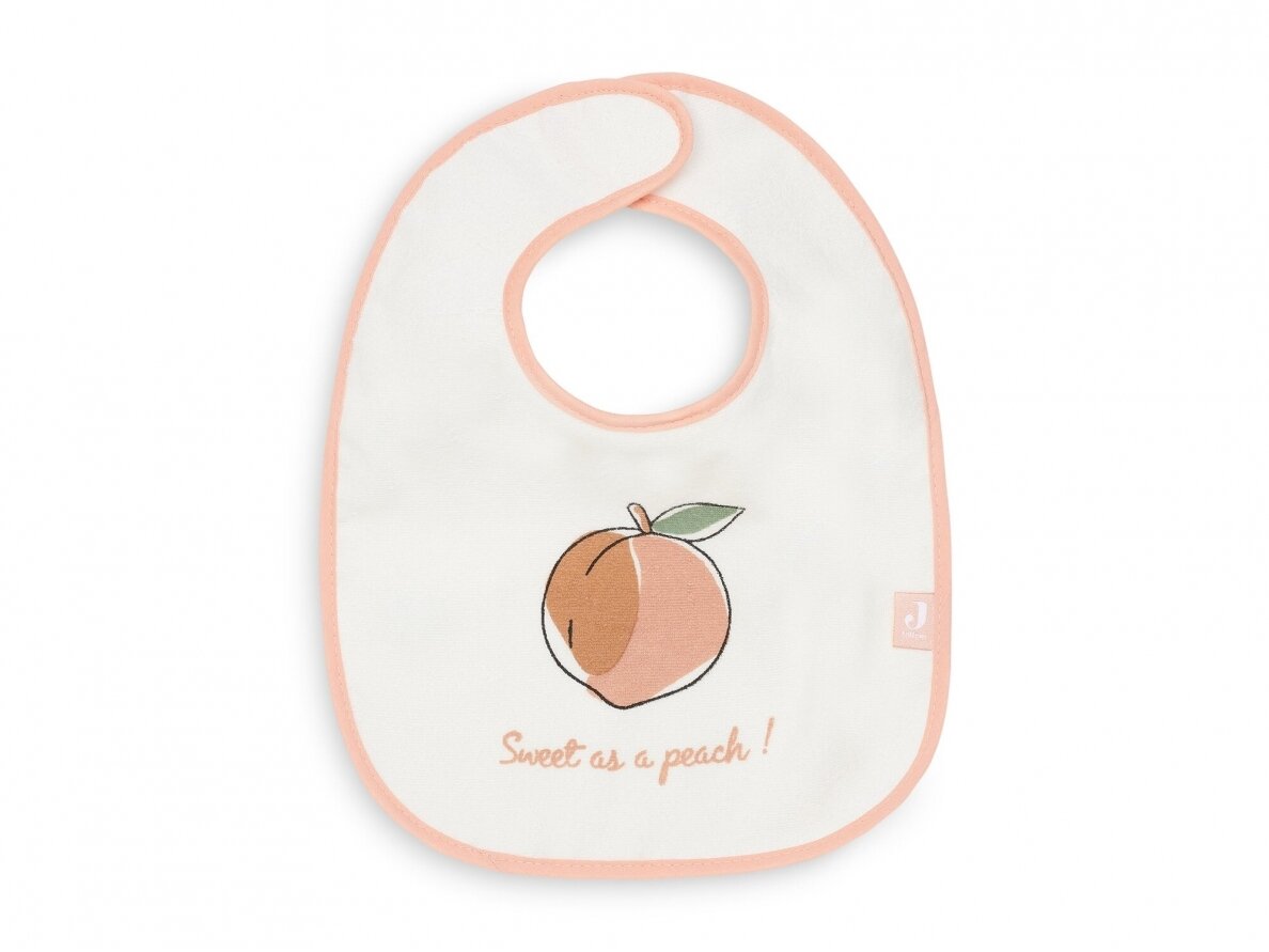 Jollein neperšlampamų seilinukų rinkinys Bib Peach Pink 3 vnt. 3 Jollein neperšlampamų seilinukų rinkinys Bib Peach Pink 3 vnt. 3