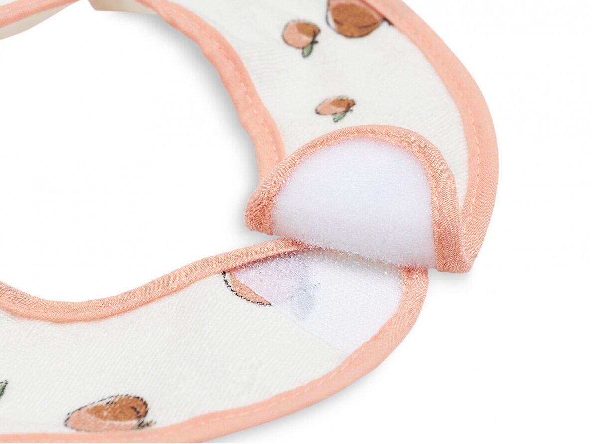 Jollein neperšlampamų seilinukų rinkinys Bib Peach Pink 3 vnt. 5 Jollein neperšlampamų seilinukų rinkinys Bib Peach Pink 3 vnt. 5