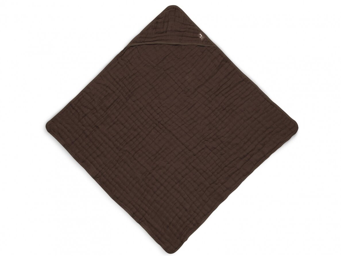 Jollein medvilnės rankšluostis su gobtuvu 75 x75 cm Chestnut Jollein medvilnės rankšluostis su gobtuvu 75 x75 cm Chestnut