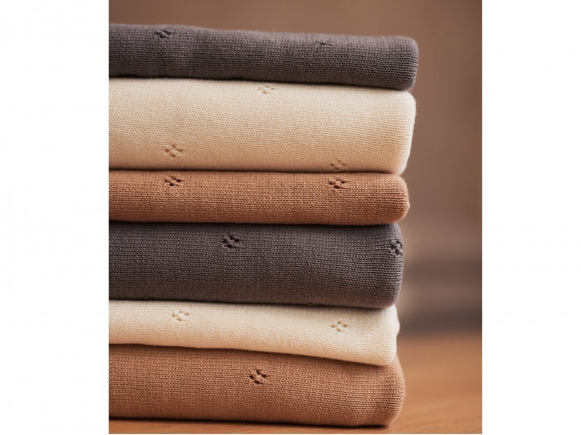 Jollein Pointelle pledas 100x150 cm Storm Grey 5 Jollein Pointelle pledas 100x150 cm Storm Grey 5