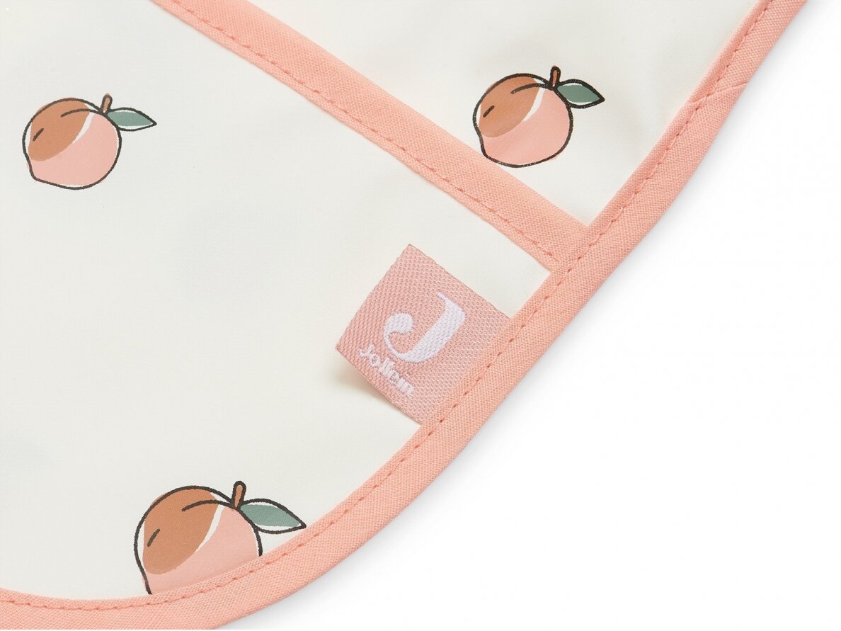 Jollein seilinukas su rankovėmis, nepralaidus vandeniui Peach 2 Jollein seilinukas su rankovėmis, nepralaidus vandeniui Peach 2