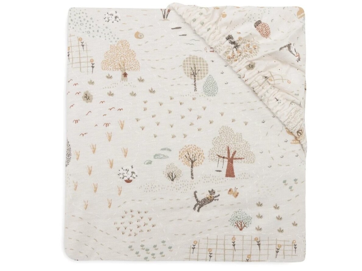 Fitted Sheet Jersey 40/50x80/90cm Tiny Park Fitted Sheet Jersey 40/50x80/90cm Tiny Park