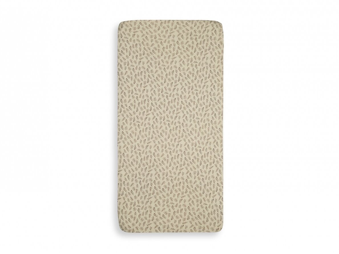Jollein trikotažinė paklodė su guma Jersey 60x120cm Meadow Chestnut 2