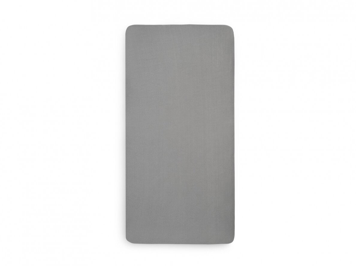 Jollein trikotažinė paklodė su guma Jersey Storm Grey 40x80 cm 1