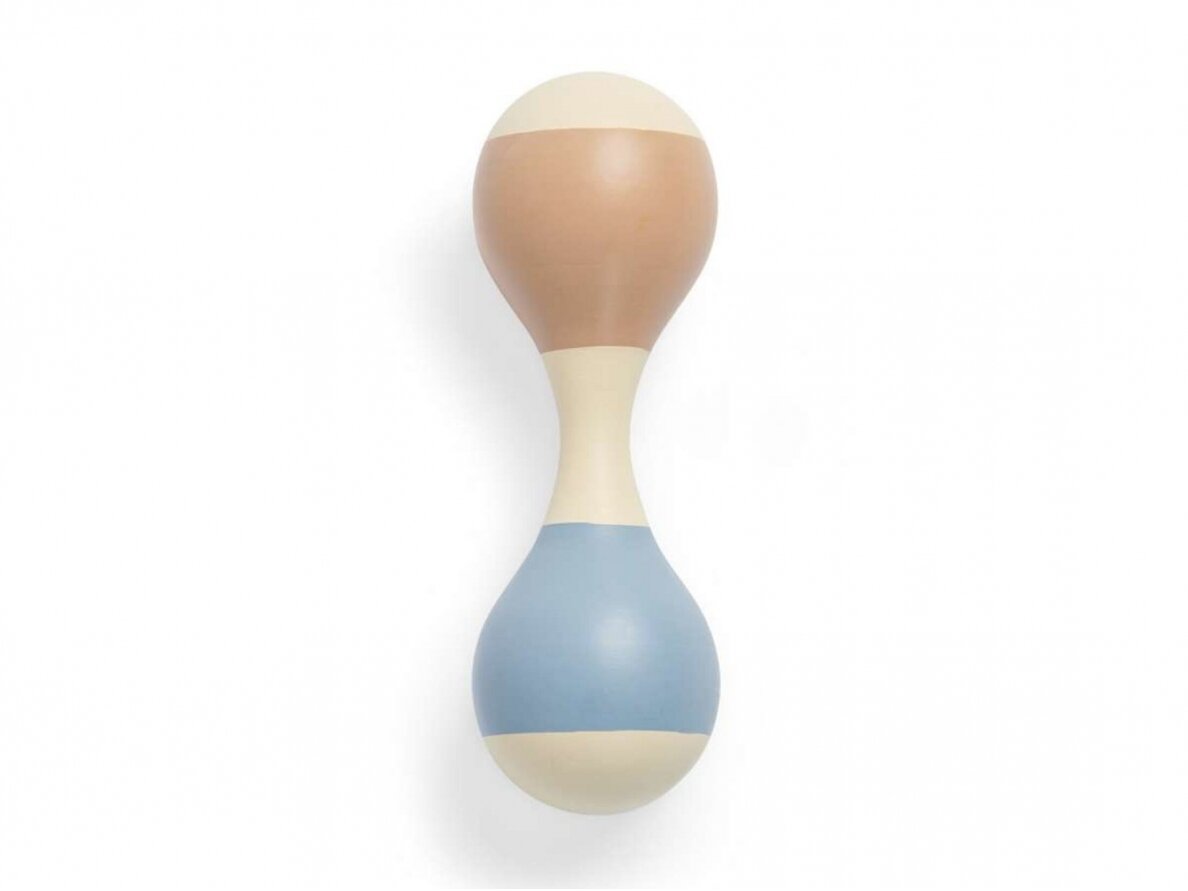 Деревянная игрушка-погремушка Jollein Maracas Blue 1 Деревянная игрушка-погремушка Jollein Maracas Blue 1