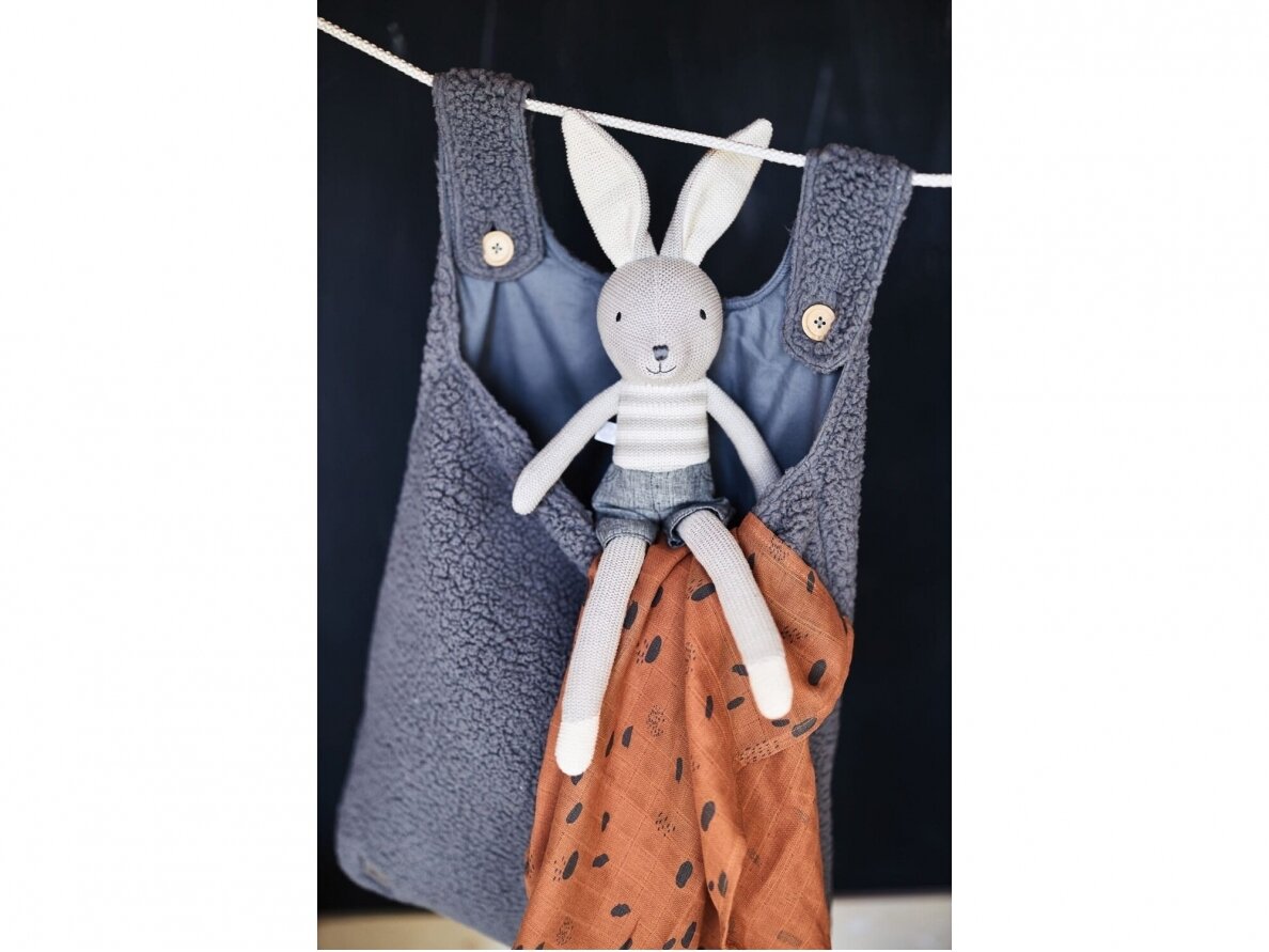Jollein žaislų krepšys Teddy Storm Grey 1 Jollein žaislų krepšys Teddy Storm Grey 1