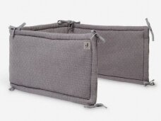 Bedbumper 35x180cm Bliss Knit Storm Grey