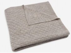 Blanket Cradle 75x100cm Weave Knit Merino wool Funghi