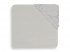 Jollein trikotažinė paklodė su guma Jersey Soft Grey 60x120 cm