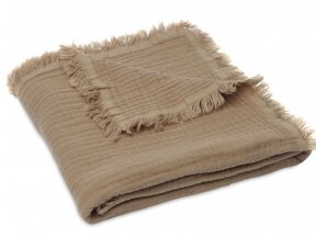Муслиновое одеяло Jollein 75x100 см Fringe Biscuit