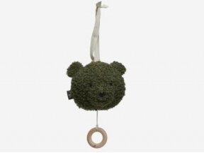 Музыкальная подвесная игрушка Jollein Teddy Bear Leaf Green