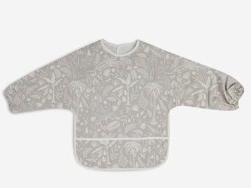 Bib Waterproof with Sleeves Botanical Nougat Bib Waterproof with Sleeves Botanical Nougat