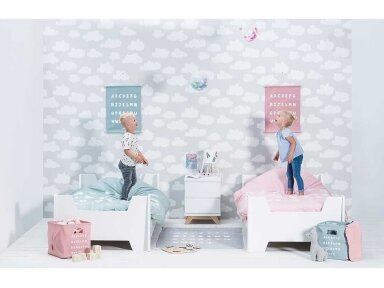 Комплект одеяла и наволочки Jollein ABC Blush Pink 140x200 см.