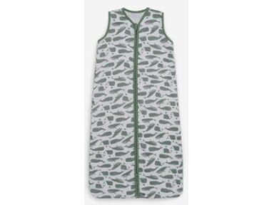 Jollein hidrofilinės medvilnės miegmaišis Whales Ash Green 70 cm Jollein hidrofilinės medvilnės miegmaišis Whales Ash Green 70 cm