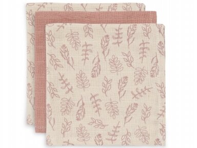 Jollein muslino merliukai 31x31 cm Meadow Rosewood 3vnt Jollein muslino merliukai 31x31 cm Meadow Rosewood 3vnt