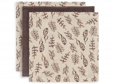 Jollein muslino merliukai 31x31 cm Meadow Chesnut 3vnt Jollein muslino merliukai 31x31 cm Meadow Chesnut 3vnt