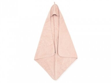 Jollein kilpinis rankšluostis su gobtuvu Terry Pale Pink 75x75 cm Jollein kilpinis rankšluostis su gobtuvu Terry Pale Pink 75x75 cm